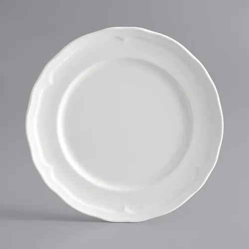 Pearl White Scalloped Salad Plate 8