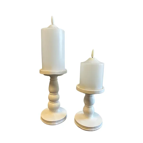 White Flameless Pillar Candle