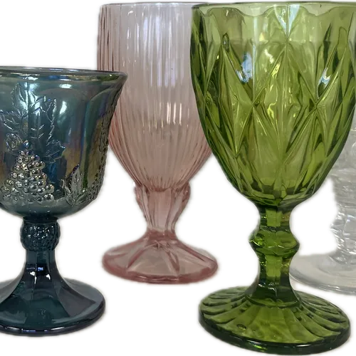 Colorful Glass Goblet Collection