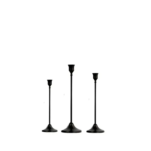 Modern Black Candlestick Holder