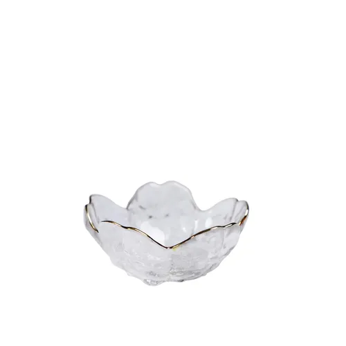Clear Floral Tealight Holder