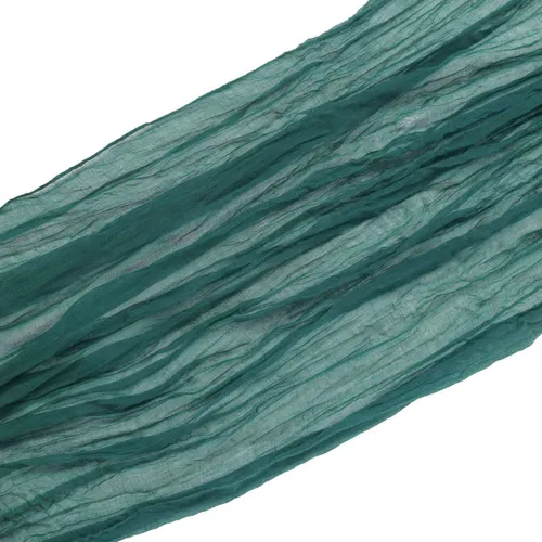 Peacock Teal Cheesecloth Runner 5ft