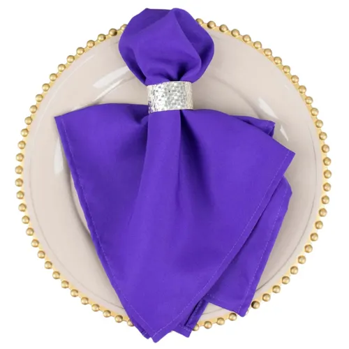 Purple Polyester Napkin
