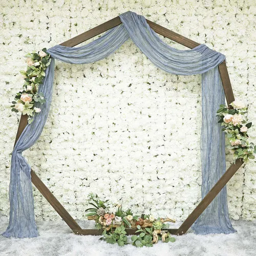 Dusty Blue Cheesecloth Drapery 20ft