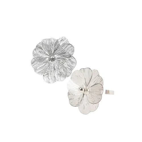 Silver Flower Napkin Ring