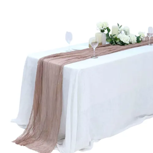 Dusty Rose Cheesecloth Runner 5ft