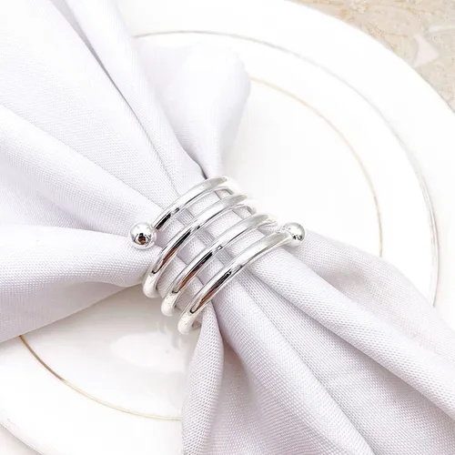 Silver Spiral Napkin Ring