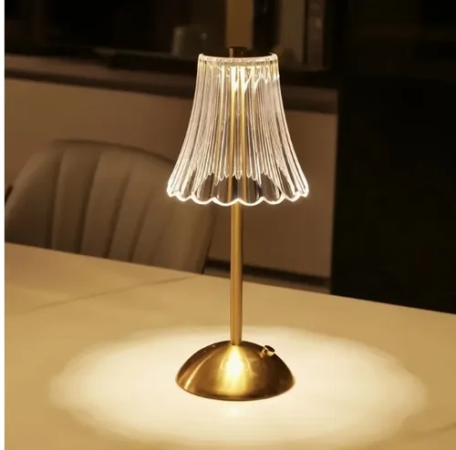 Clear Tabletop Lamp