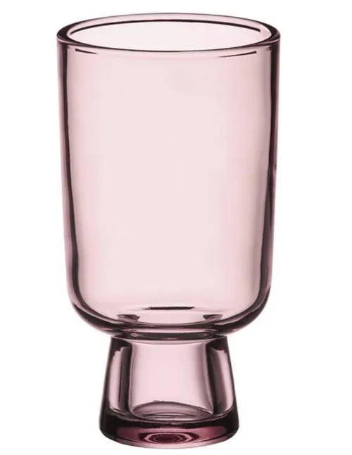 Mauve Modern Glass Goblet