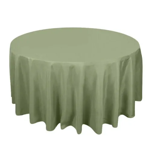 Dusty Sage Green Polyester Tablecloth 120