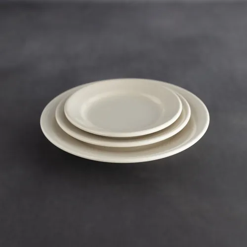 Cream Plates - 3 Size Options (9