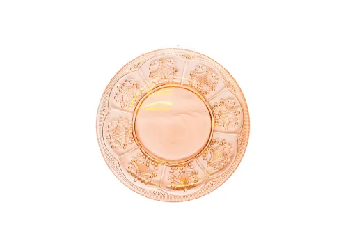 Pink Glass Salad Plates