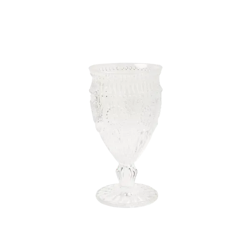 Vintage Pressed Glass Goblet