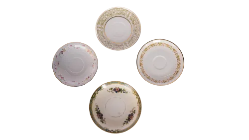 Vintage Plates - Dinner + Salad