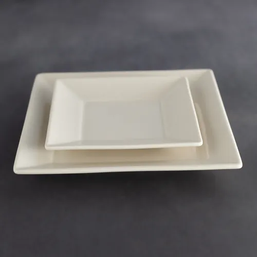 Cream Modern Square Plate - 2 Size Options (10.5