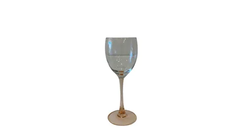 Pink Stemmed Wine Glass