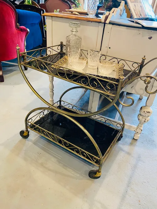 Brass Bar Cart