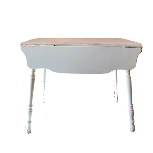 White Drop Leaf Table