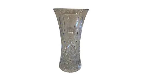 Large Ornate Crystal Vase