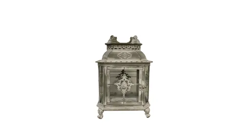 White Distressed Lantern