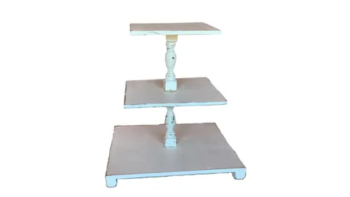 White Three Tier Cupcake Stand