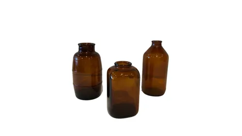 Assorted Small Brown Jars