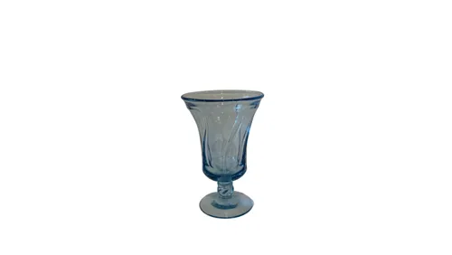Blue Fluted Goblet