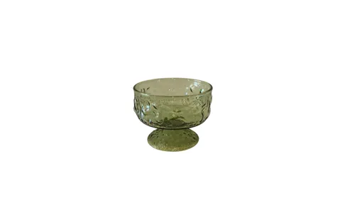 Green Sorbet Glass