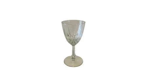 Cut Crystal Wine Glass - Short Stem
