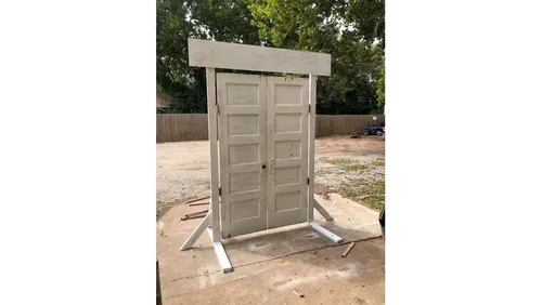 White Walk-Thru Doors