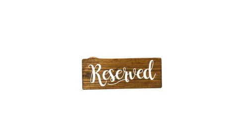 Reserved Sign