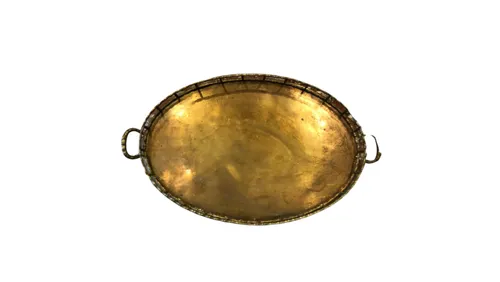 Large Gold Oval Tray