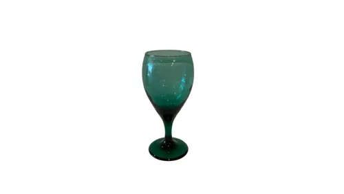Teal Wine Glass