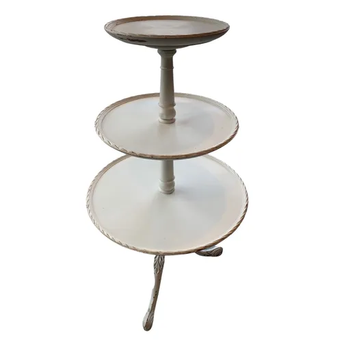 White Three Tier Butler Table