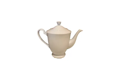 Large White Porcelain Teapot