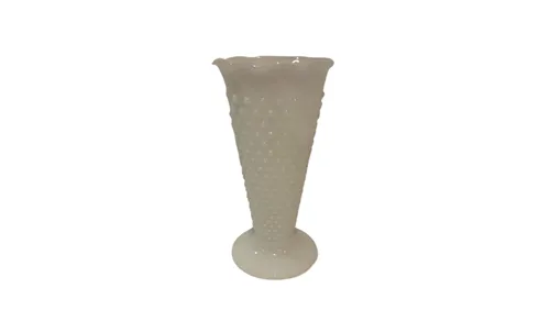 Hobnail Milk Glass Vase