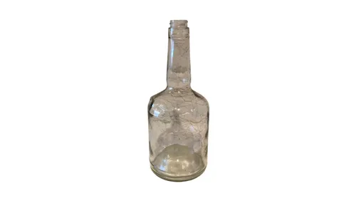Gold Veined Glass Bottle