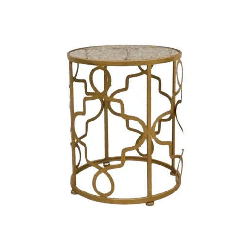 Gold Marble Side Table