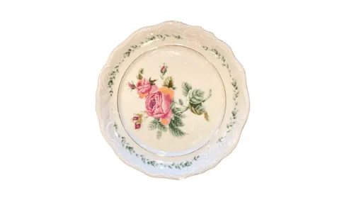 Rose Stem Plate - Dessert