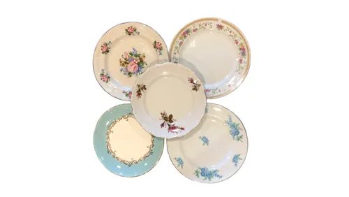 Assorted Floral Plate - Salad