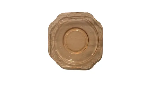 Pink Glass Plate - Dessert