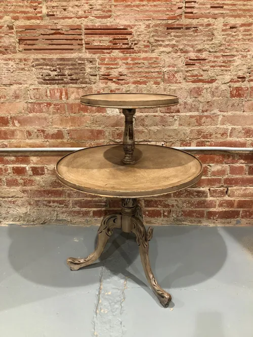 Glazed Two Tier Butler Table