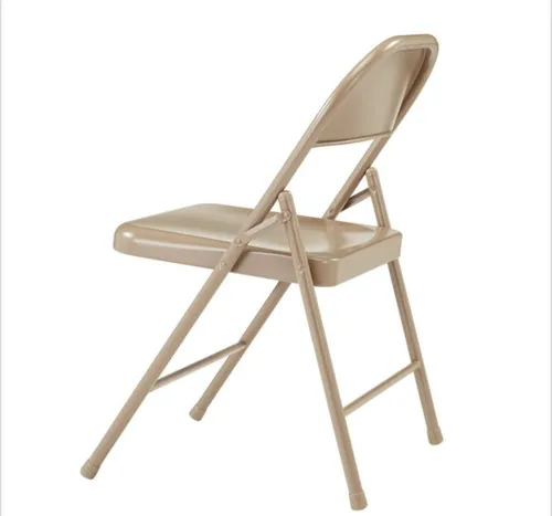 Tan/Gray Metal Chairs (color may vary)