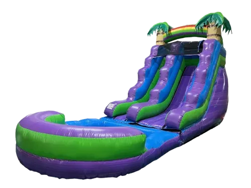 Purple Palm Tree Waterslide
