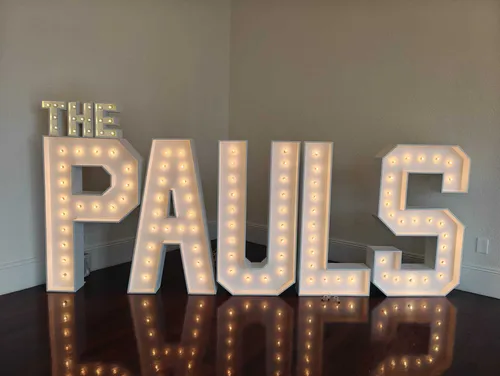 Marquee Letter P