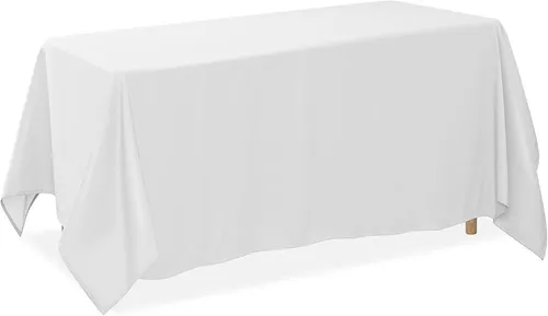 White Rectangular Table Linen 132