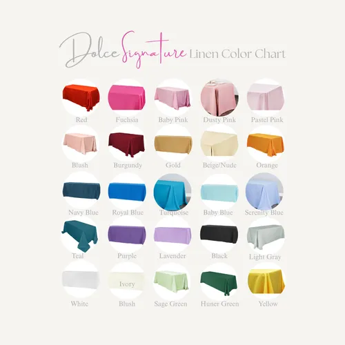 Rectangular Table Linens 132