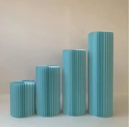 Cylinder Set of 3 Blue Roman