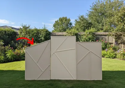 Geometric Angled Wall 6.6ft
