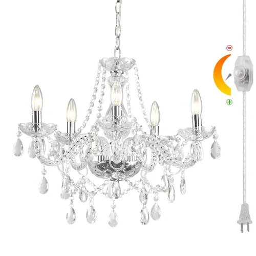 Chandelier 5 light - plug in